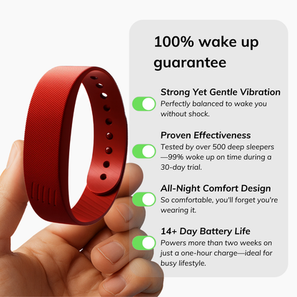 100% Wake-Up Alarm - Red